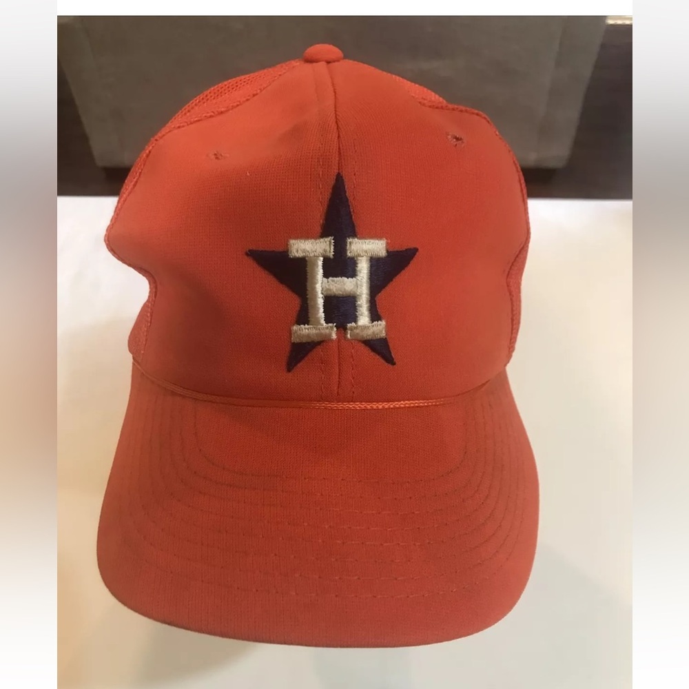 Vintage Houston Astros Snapback Hat Star Logo Sports Specialites Mesh RARE.